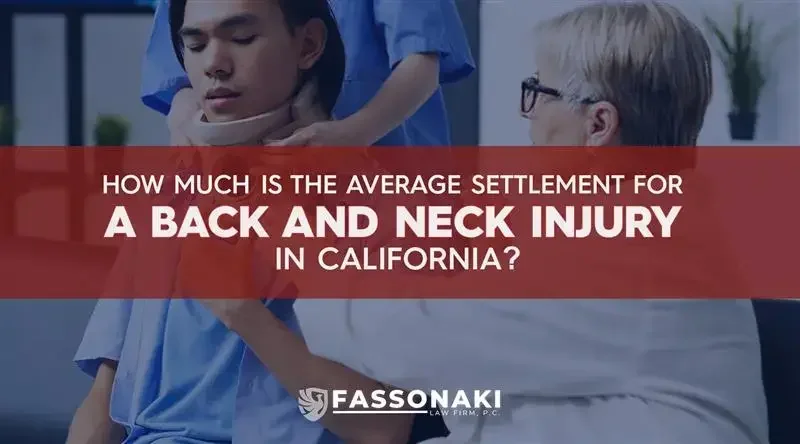 Average Settlement for a Back and Neck Injury in California
